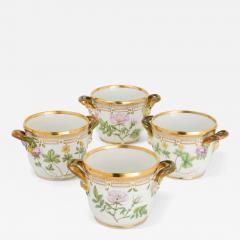  Royal Copenhagen Set of Four Royal Copenhagen Flora Danica Porcelain Cache Pots - 4716662