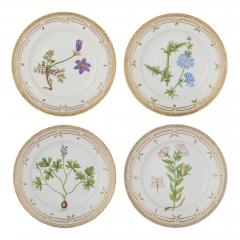  Royal Copenhagen Set of Twelve Royal Copenhagen Flora Danica Porcelain Dinner Plates - 4686554
