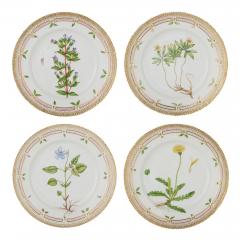  Royal Copenhagen Set of Twelve Royal Copenhagen Flora Danica Porcelain Dinner Plates - 4686556
