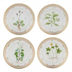  Royal Copenhagen Set of Twelve Royal Copenhagen Flora Danica Porcelain Side Plates - 4715020