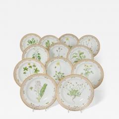 Royal Copenhagen Set of Twelve Royal Copenhagen Flora Danica Porcelain Side Plates - 4716663