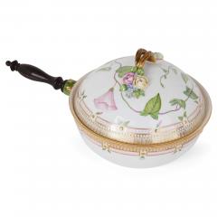  Royal Copenhagen Two Danish Royal Copenhagen Flora Danica porcelain dishes with handles - 4397813