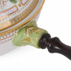  Royal Copenhagen Two Danish Royal Copenhagen Flora Danica porcelain dishes with handles - 4397820