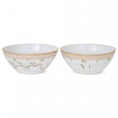  Royal Copenhagen Two Danish porcelain Flora Danica serving bowls by Royal Copenhagen - 4387792