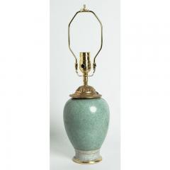  Royal Copenhagen Vintage Royal Copenhagen Celadon Crackled Vase Lamp - 1545952