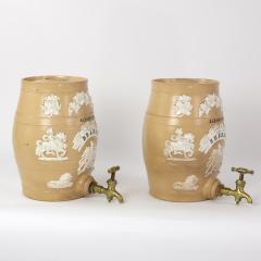  Royal Doulton Pair Of Ceramic Royal Doulton Sherry And Brandy Barrels English Circa 1900  - 2906911