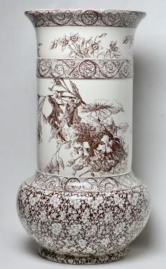  Royal Doulton Royal Doulton Burslem Japonisme Style Ceramic Umbrella Stand 1890 England - 3215345