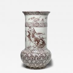  Royal Doulton Royal Doulton Burslem Japonisme Style Ceramic Umbrella Stand 1890 England - 3216678