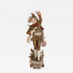  Royal Dux Bohemian Royal Dux porcelain figure of a musician - 3925675