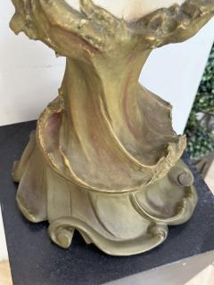  Royal Dux ORIGINAL ART NOUVEAU LADY CERAMIC BUST LAMP BY ROYAL DUX - 4329357