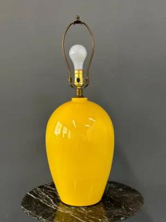  Royal Haeger 1970s Large Haeger Intense Yellow Ceramic Table Lamp Mid Century - 4148110