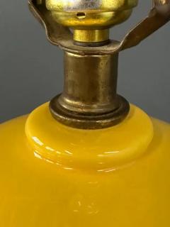  Royal Haeger 1970s Large Haeger Intense Yellow Ceramic Table Lamp Mid Century - 4148112