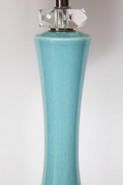  Royal Haeger Robins Egg Blue Ceramic Lamps - 914924