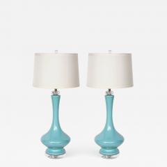  Royal Haeger Robins Egg Blue Ceramic Lamps - 917107