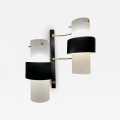  Royal Lumi res Double wall lamp perspex brass and lacquered metal Ed Lunel France circa 1960 - 3430335