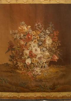  Royal Manufacture of Aubusson French 19th Century Aubusson Tapestry Depicting a Lively Bouquet of Flowers - 3420353