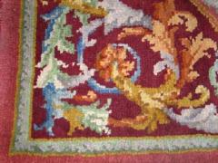  Royal Manufacture of Aubusson Two Large French Mid Century Hand Knotted Wool Carpets Attributed to Aubusson - 1819543