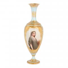  Royal Vienna Porcelain Manufactory 19th Century Royal Vienna Porcelain Cabinet Vase Depicting Ruth By Royal Vienna - 4648319