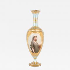  Royal Vienna Porcelain Manufactory 19th Century Royal Vienna Porcelain Cabinet Vase Depicting Ruth By Royal Vienna - 4648320