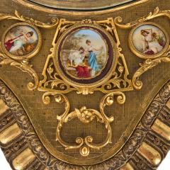  Royal Vienna Porcelain Manufactory 19th century Austrian giltwood centre table with Royal Vienna porcelain plaques - 4136431