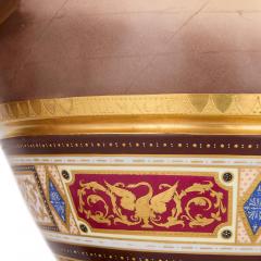  Royal Vienna Porcelain Manufactory Very large Austrian antique painted porcelain vases by Royal Vienna - 4283668