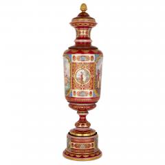  Royal Vienna Porcelain Monumental Royal Vienna classical porcelain vase - 3437713