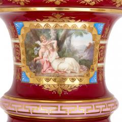  Royal Vienna Porcelain Monumental Royal Vienna classical porcelain vase - 3437718