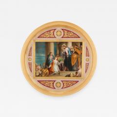  Royal Vienna Porcelain Renaissance style gilt bronze and porcelain plaque by Royal Vienna - 1494353