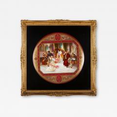  Royal Vienna Porcelain Royal Vienna porcelain charger with theatre theme - 4122002
