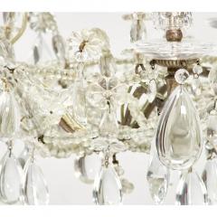  Royale De Saint Louis Vintage St Louis French Crystal Beaded 3 Light Chandelier - 3561332