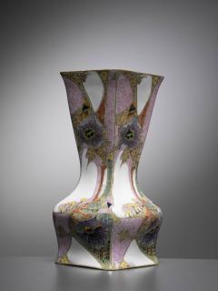  Rozenburg Porcelain Fine eggshell vase with vibrant colors - 4808797