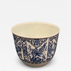  Rozenburg Royal Delftware Factory DELFT COBALT BLUE FLORAL PATTERN PLANTER - 4491066