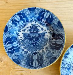 Rozenburg Royal Delftware Factory PAIR OF DELFT PLATES WITH PEACOCK MOTIF - 4417764