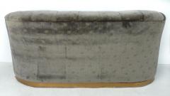  Rubelli Sofa Loveseat Newly Upholstered in Rubelli Fabric Brass Banded Base - 3500688