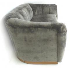  Rubelli Sofa Loveseat Newly Upholstered in Rubelli Fabric Brass Banded Base - 3500691
