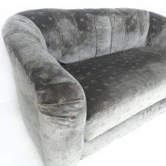  Rubelli Sofa Loveseat Newly Upholstered in Rubelli Fabric Brass Banded Base - 3500775