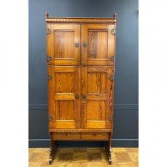  Rud Rasmussen Snedkerier 1900 1909 Solid Pine Tall Cabinet by Martin Nyrop - 3059113