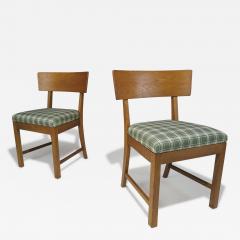  Rud Rasmussen Snedkerier 1930s Kaare Klint for Rud Rasmussen Snedkerier Danish Oak Side Chairs - 4290908