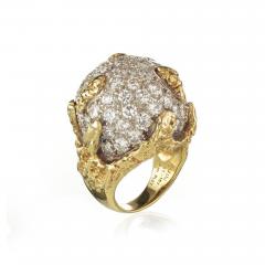  Ruser Jewelry William Ruser RUSER DIAMOND DOME PLATINUM 18K YELLOW GOLD BOMBE 6 00CTTW RING - 1745370