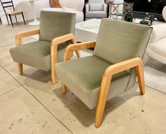  Russell Wright Pair of Midcentury Modern Lounge Chairs Designed by Russel Wright for Thonet - 3480025
