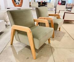  Russell Wright Pair of Midcentury Modern Lounge Chairs Designed by Russel Wright for Thonet - 3480027