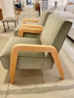  Russell Wright Pair of Midcentury Modern Lounge Chairs Designed by Russel Wright for Thonet - 3480051