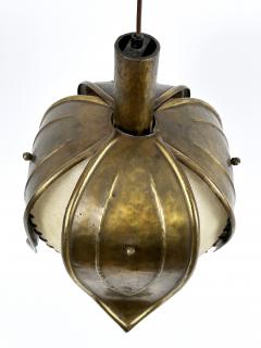  Rustika Lux Austria Unique Mid Century Hand Made Brass Pendant Lamp Tulip by Rustika Lux Austria - 4541137