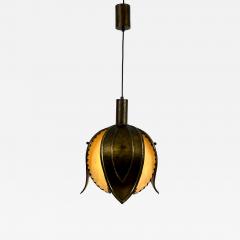  Rustika Lux Austria Unique Mid Century Hand Made Brass Pendant Lamp Tulip by Rustika Lux Austria - 4544665