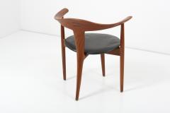  S A Andersen Erik Andersen and Palle Pedersen Chair in Teak and Leather by Erik Andersen Palle Pedersen Denmark 1960s - 1780899