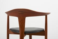  S A Andersen Erik Andersen and Palle Pedersen Chair in Teak and Leather by Erik Andersen Palle Pedersen Denmark 1960s - 1780901