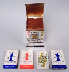  S Blanckensee Sons Ltd English Modern Classical Sterling Silver Playing Cards Box 1926 - 4338558