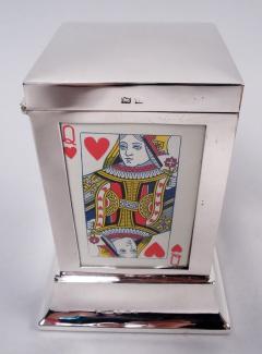  S Blanckensee Sons Ltd English Modern Classical Sterling Silver Playing Cards Box 1926 - 4338562