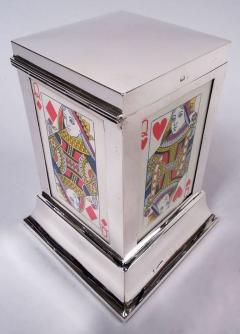  S Blanckensee Sons Ltd English Modern Classical Sterling Silver Playing Cards Box 1926 - 4338563