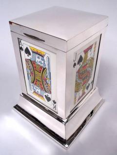  S Blanckensee Sons Ltd English Modern Classical Sterling Silver Playing Cards Box 1926 - 4338568